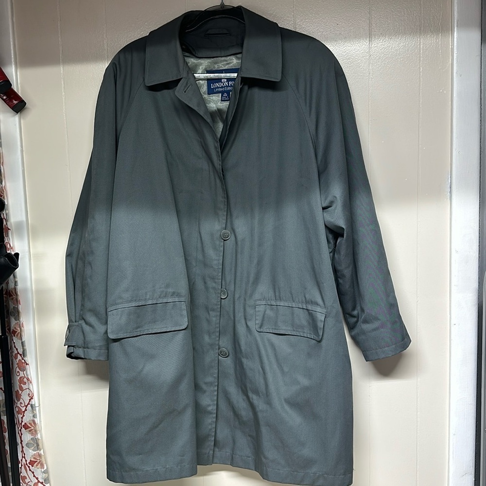 London Fog Limited Edition Trench Coat with removable lining -Blue